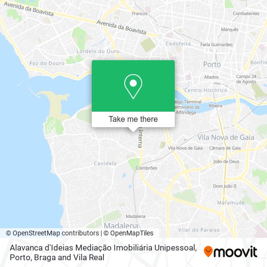 Alavanca d'Ideias Mediação Imobiliária Unipessoal map