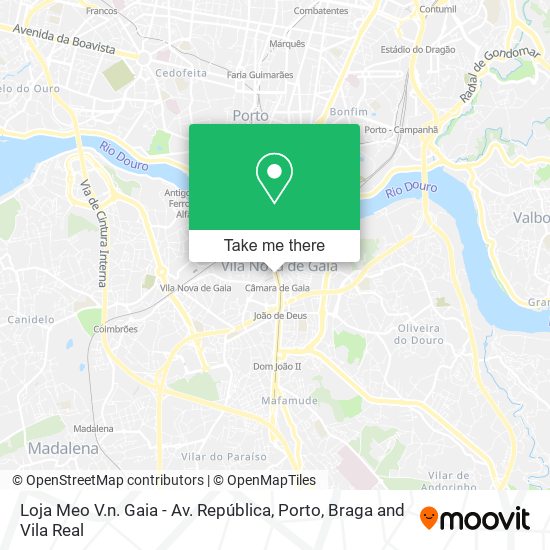 Loja Meo V.n. Gaia - Av. República mapa