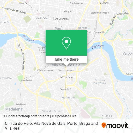 Clínica do Pêlo, Vila Nova de Gaia map