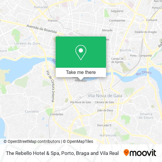 The Rebello Hotel & Spa mapa