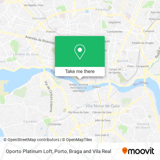 Oporto Platinum Loft map