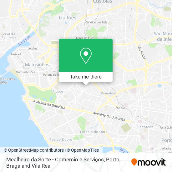 Mealheiro da Sorte - Comércio e Serviços map