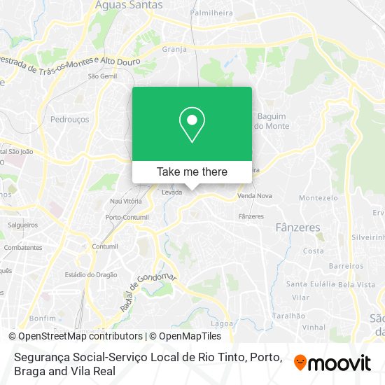 Segurança Social-Serviço Local de Rio Tinto map