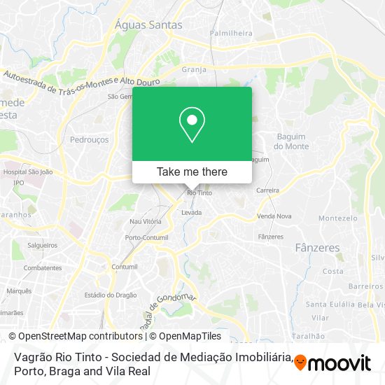 Vagrão Rio Tinto - Sociedad de Mediação Imobiliária map