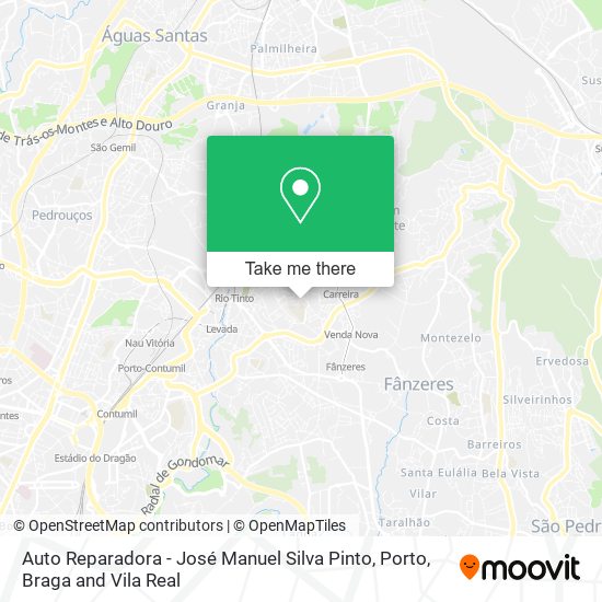 Auto Reparadora - José Manuel Silva Pinto map