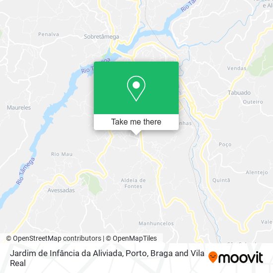 Jardim de Infância da Aliviada map