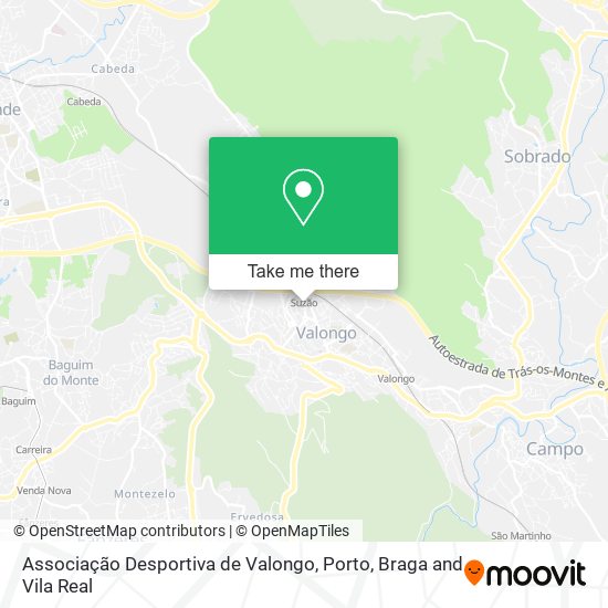 Associação Desportiva de Valongo map