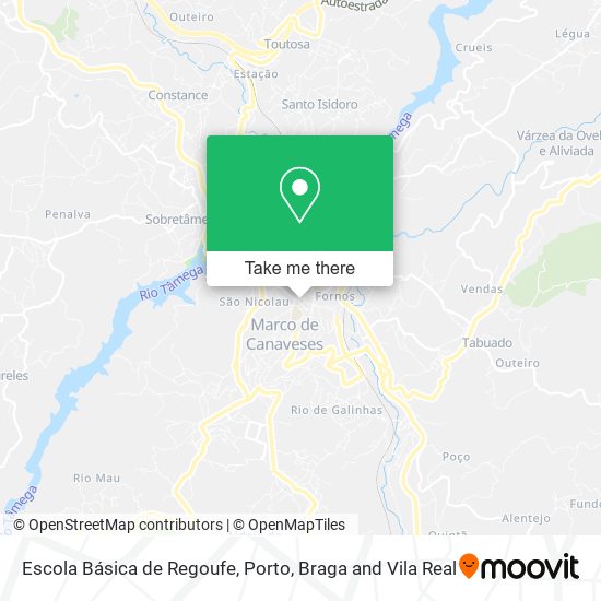 Escola Básica de Regoufe map