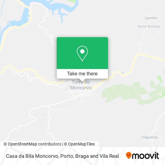 Casa da Bila Moncorvo mapa