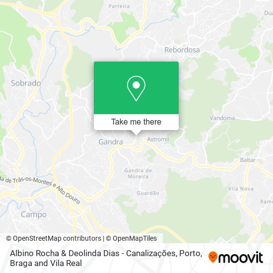 Albino Rocha & Deolinda Dias - Canalizações map