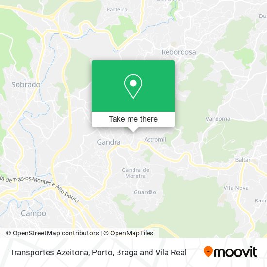 Transportes Azeitona map