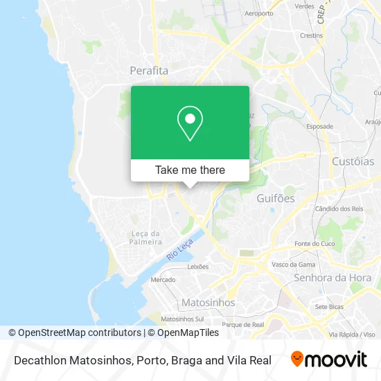 Decathlon Matosinhos map