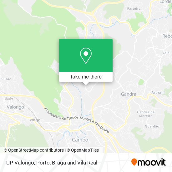 UP Valongo map