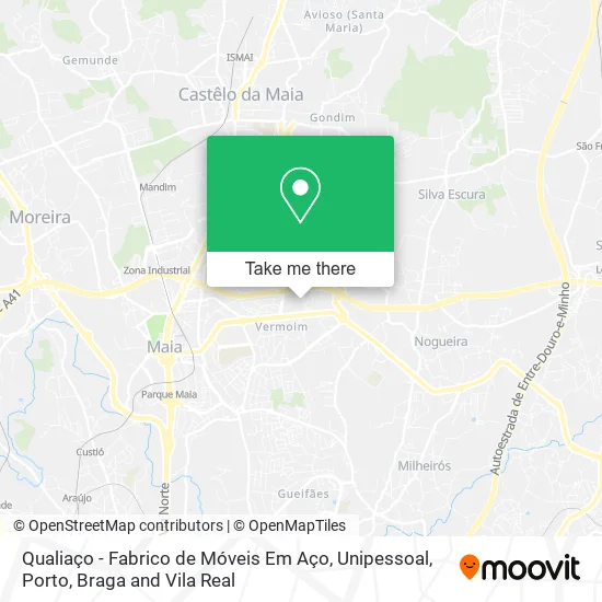 Qualiaço - Fabrico de Móveis Em Aço, Unipessoal map