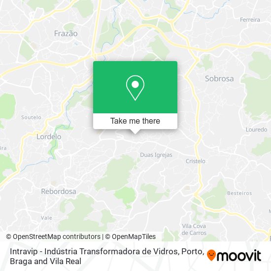 Intravip - Indústria Transformadora de Vidros mapa