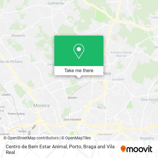 Centro de Bem Estar Animal mapa