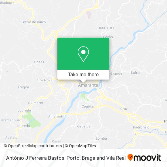 António J Ferreira Bastos map