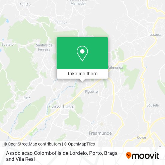 Associacao Colombofila de Lordelo map