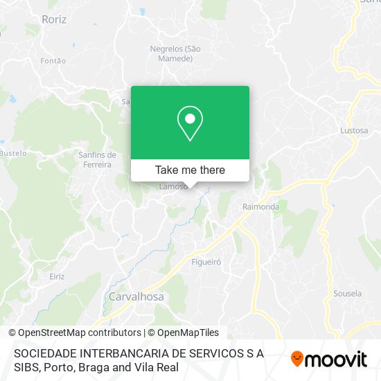 SOCIEDADE INTERBANCARIA DE SERVICOS S A SIBS mapa