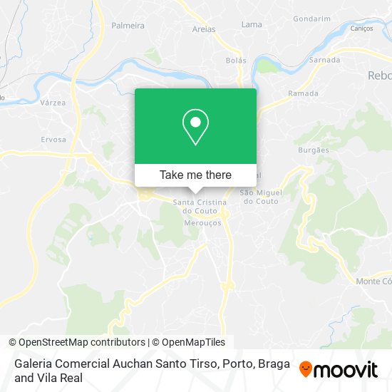 Galeria Comercial Auchan Santo Tirso map