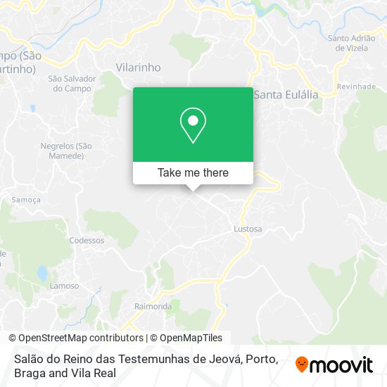 Salão do Reino das Testemunhas de Jeová map