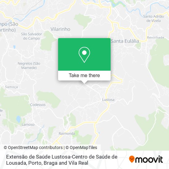 Extensão de Saúde Lustosa-Centro de Saúde de Lousada map