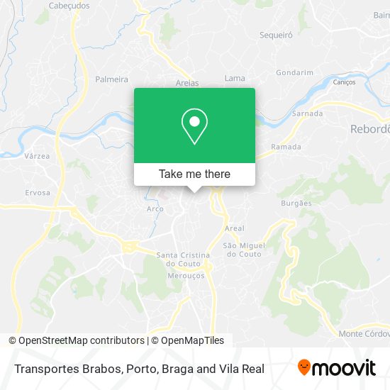 Transportes Brabos mapa