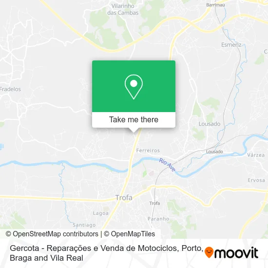 Gercota - Reparações e Venda de Motociclos map