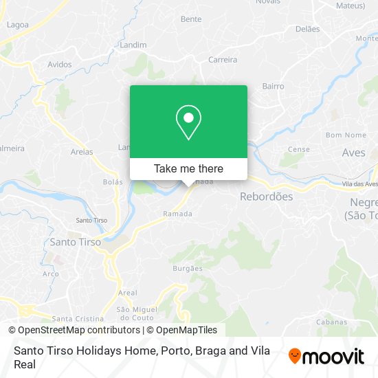 Santo Tirso Holidays Home map
