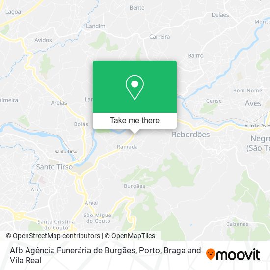 Afb Agência Funerária de Burgães mapa