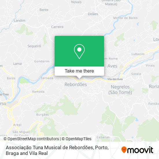 Associação Tuna Musical de Rebordões map