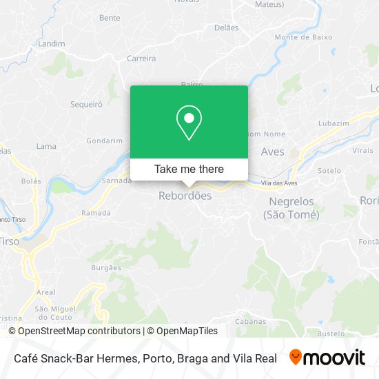 Café Snack-Bar Hermes map