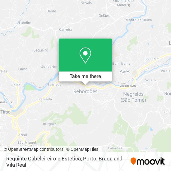 Requinte Cabeleireiro e Estética mapa