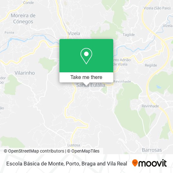 Escola Básica de Monte map