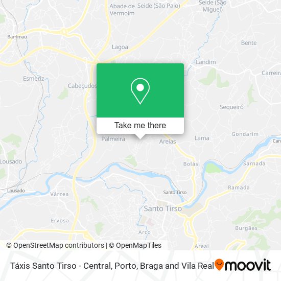 Táxis Santo Tirso - Central map