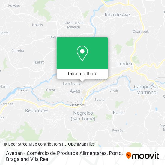 Avepan - Comércio de Produtos Alimentares map