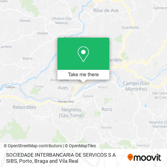 SOCIEDADE INTERBANCARIA DE SERVICOS S A SIBS map