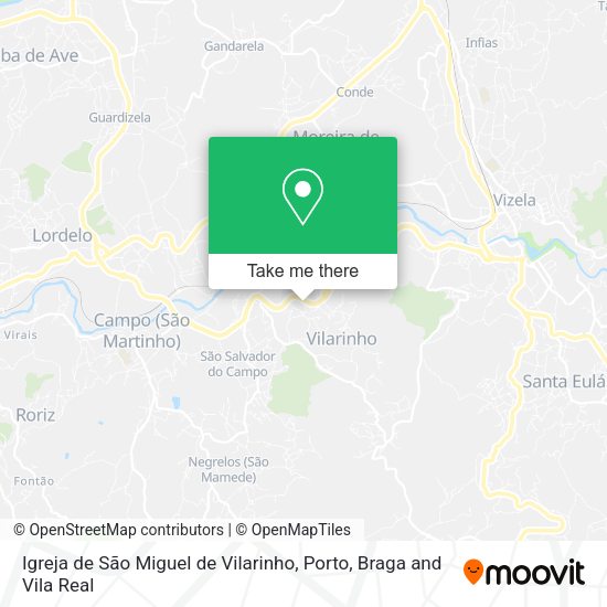 Igreja de São Miguel de Vilarinho map