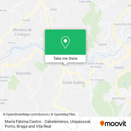 Maria Fátima Castro - Cabeleireiros, Unipessoal mapa
