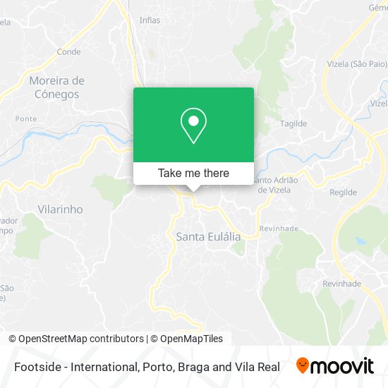 Footside - International mapa