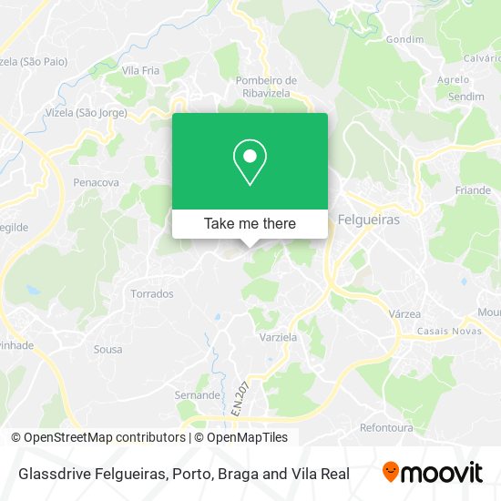 Glassdrive Felgueiras mapa