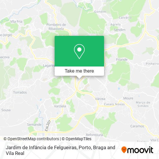 Jardim de Infância de Felgueiras map