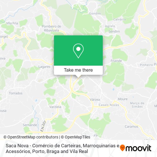 Saca Nova - Comércio de Carteiras, Marroquinarias e Acessórios map