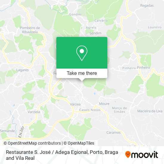 Restaurante S. José / Adega Egional mapa
