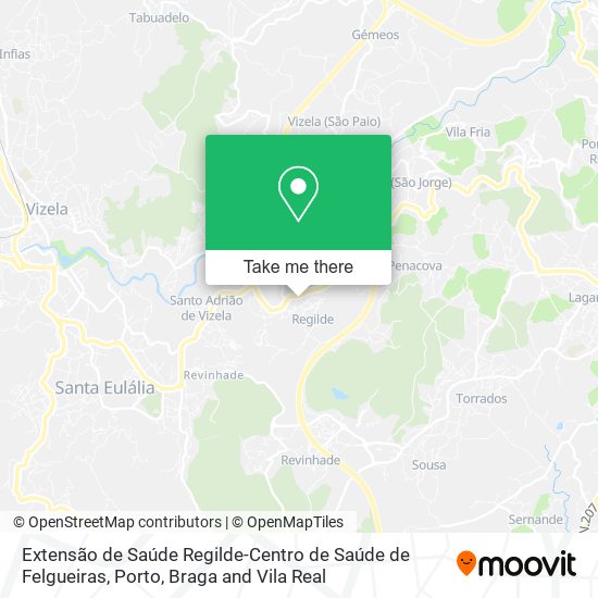 Extensão de Saúde Regilde-Centro de Saúde de Felgueiras map