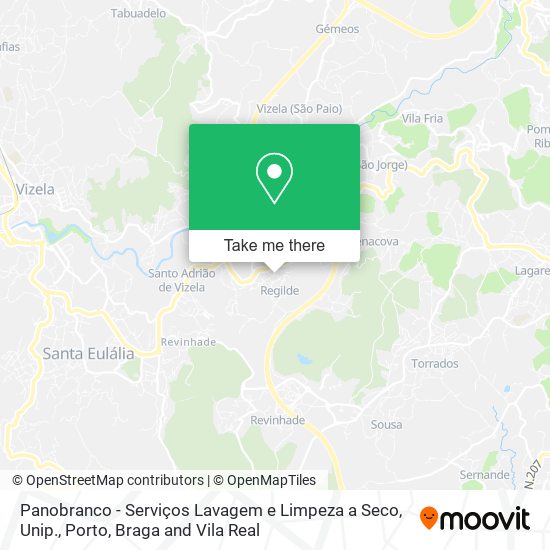 Panobranco - Serviços Lavagem e Limpeza a Seco, Unip. mapa