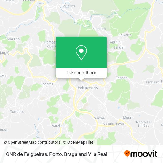 GNR de Felgueiras mapa