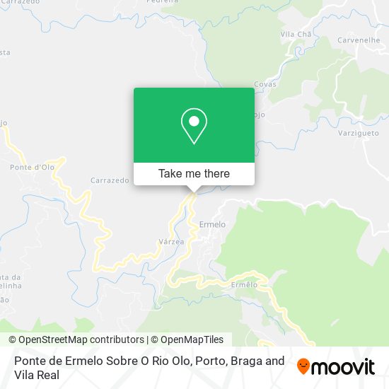 Ponte de Ermelo Sobre O Rio Olo map