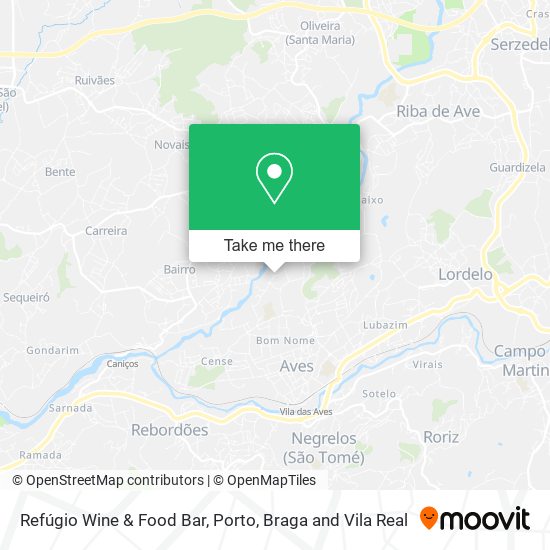 Refúgio Wine & Food Bar map