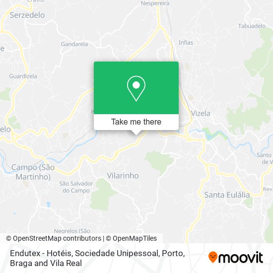 Endutex - Hotéis, Sociedade Unipessoal mapa